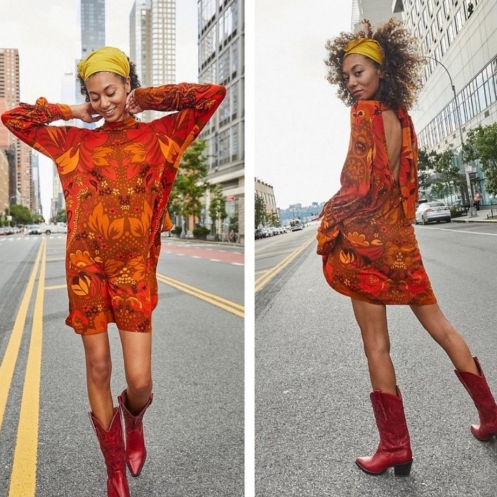 Free People Among The Wildflowers Mini Dress